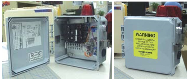 Crane / Barnes Alarm Boxes for EcoTran Pressure Sewage System